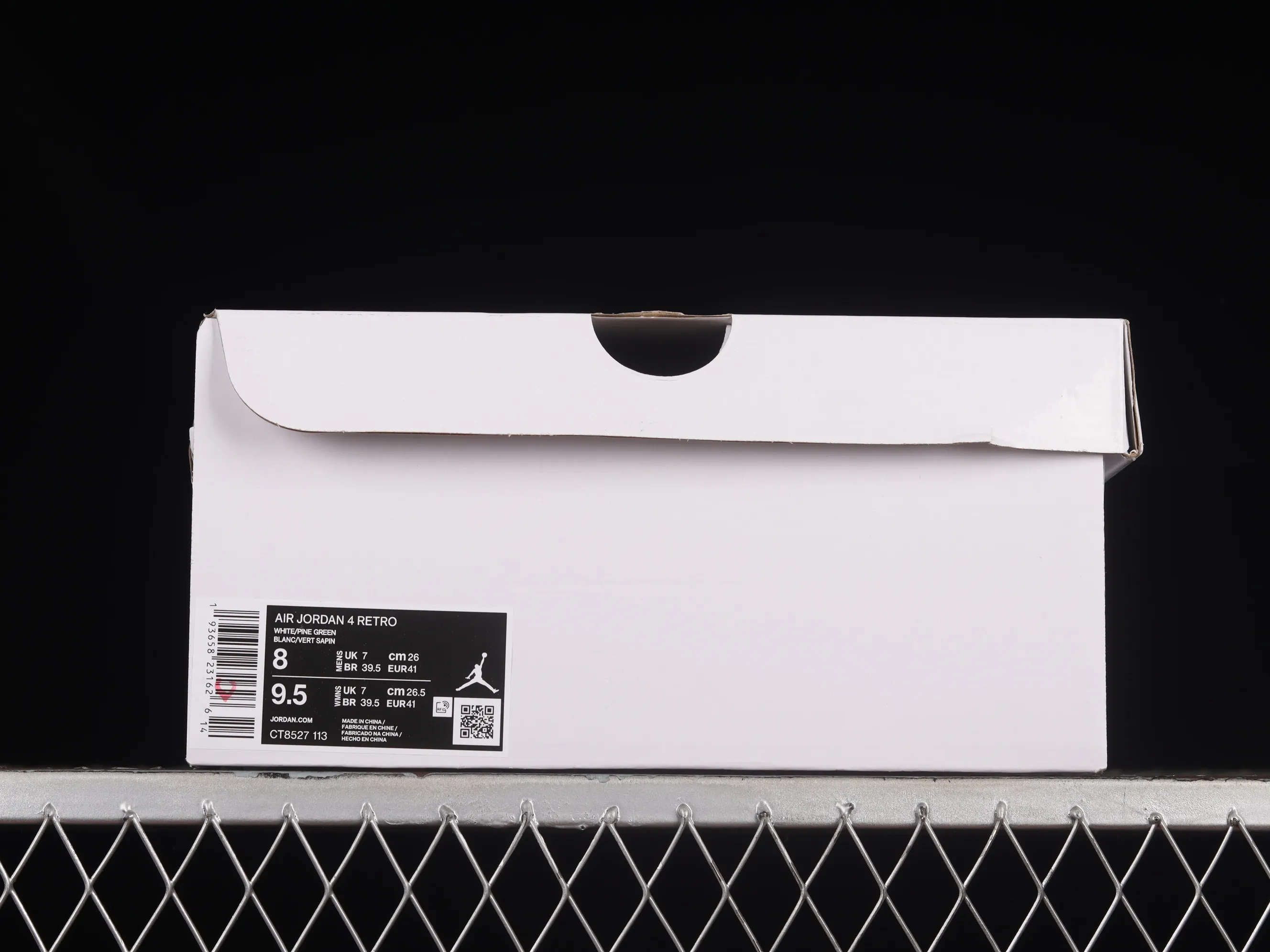 All Categories Air Jordan Jordan Series Basketball Shoes Air Jordan 4 Air Jordan 4 "Pine Green" AJ4 Joe 4 White Green First Layer Authentic Standard CT8527-113